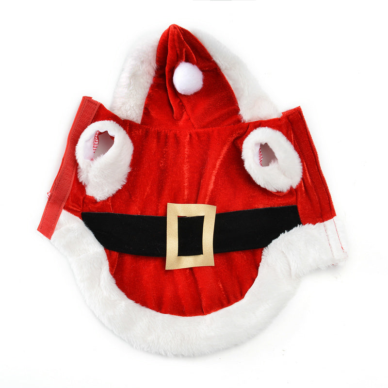 Santa Dog Costumes, Christmas Pet Dog Clothes Winter Hoodie Coat