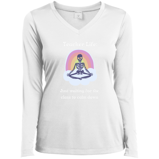 LST353LS Ladies’ Long Sleeve Performance V-Neck Tee