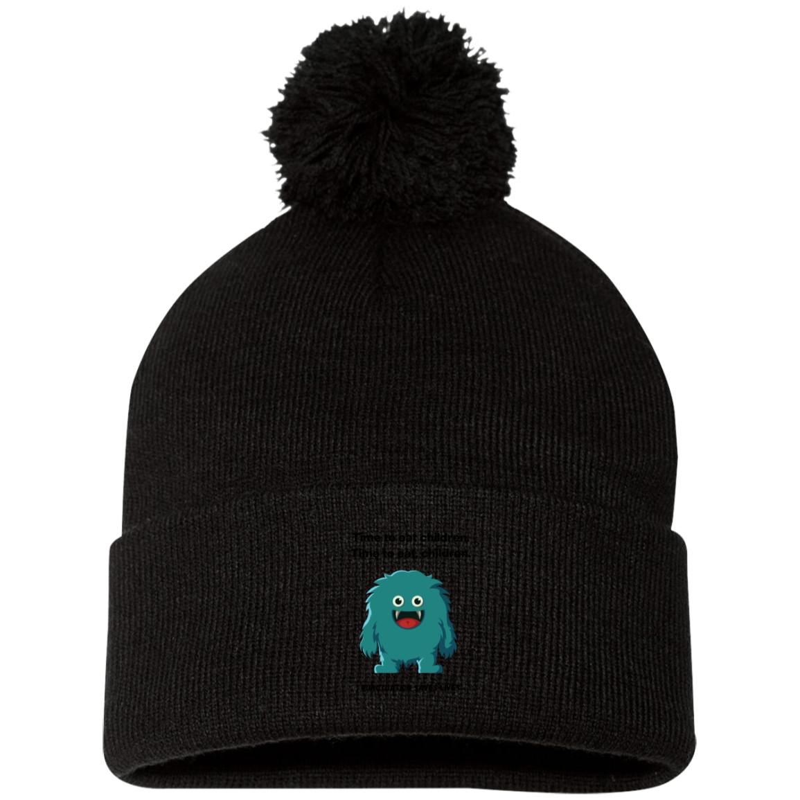 SP15 Embroidered Pom Pom Knit Cap