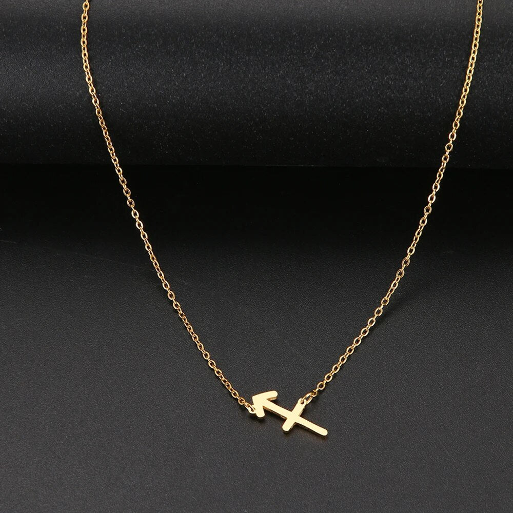 Stainless Steel Zodiac Necklaces Astrology Perfect Birthday Gift