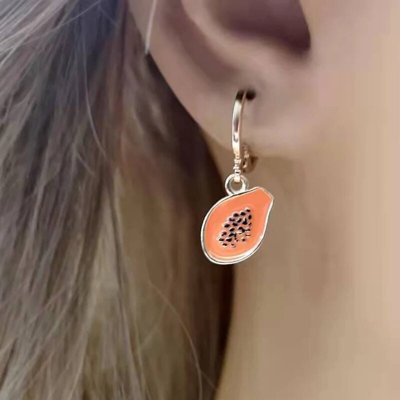 Fruitful Whimsy: Pendant Dangle Earrings Gift for Women