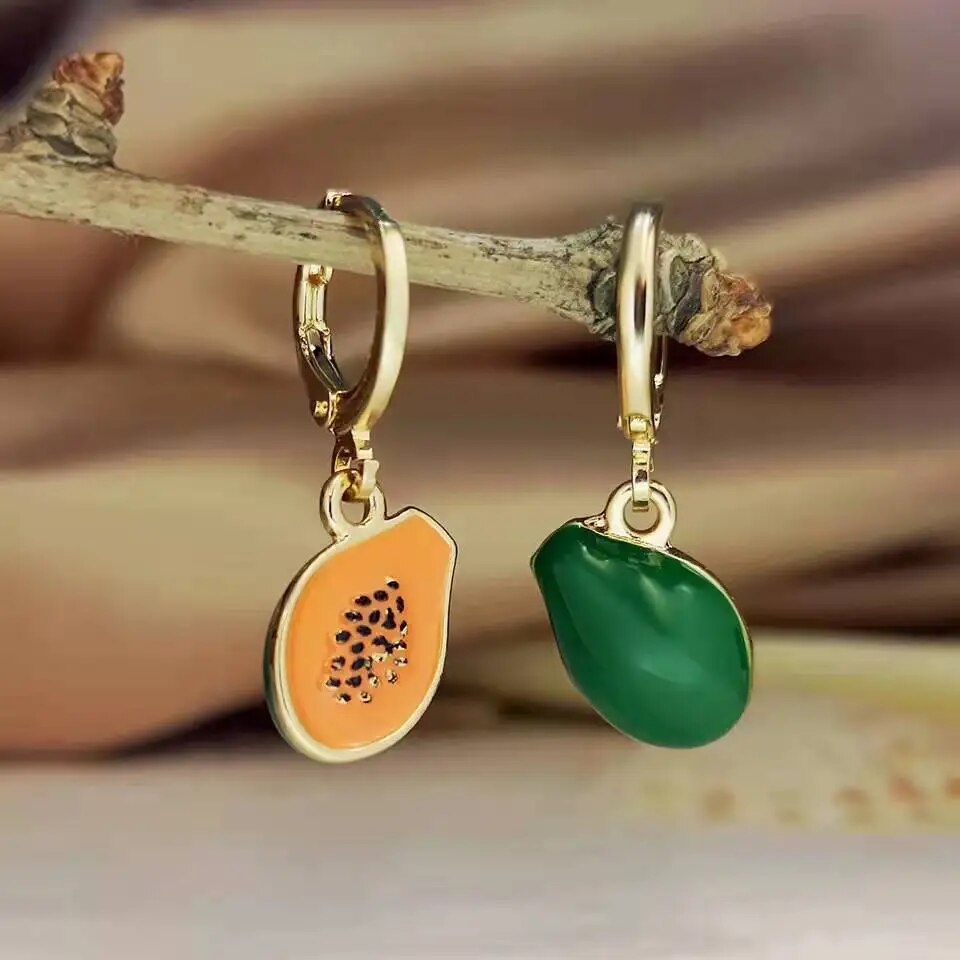 Fruitful Whimsy: Pendant Dangle Earrings Gift for Women