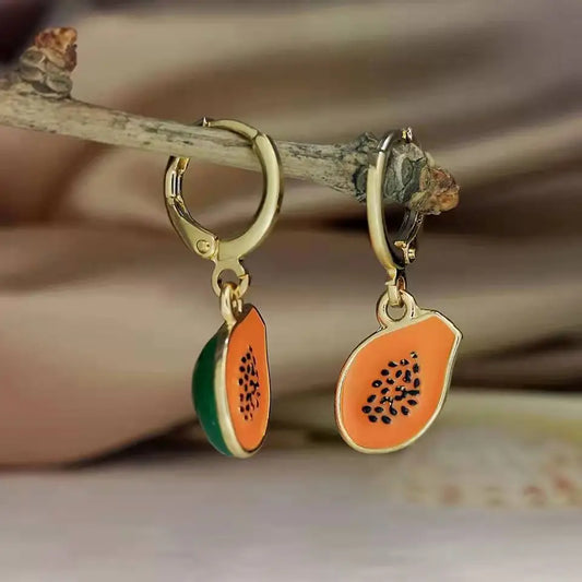 Fruitful Whimsy: Pendant Dangle Earrings Gift for Women