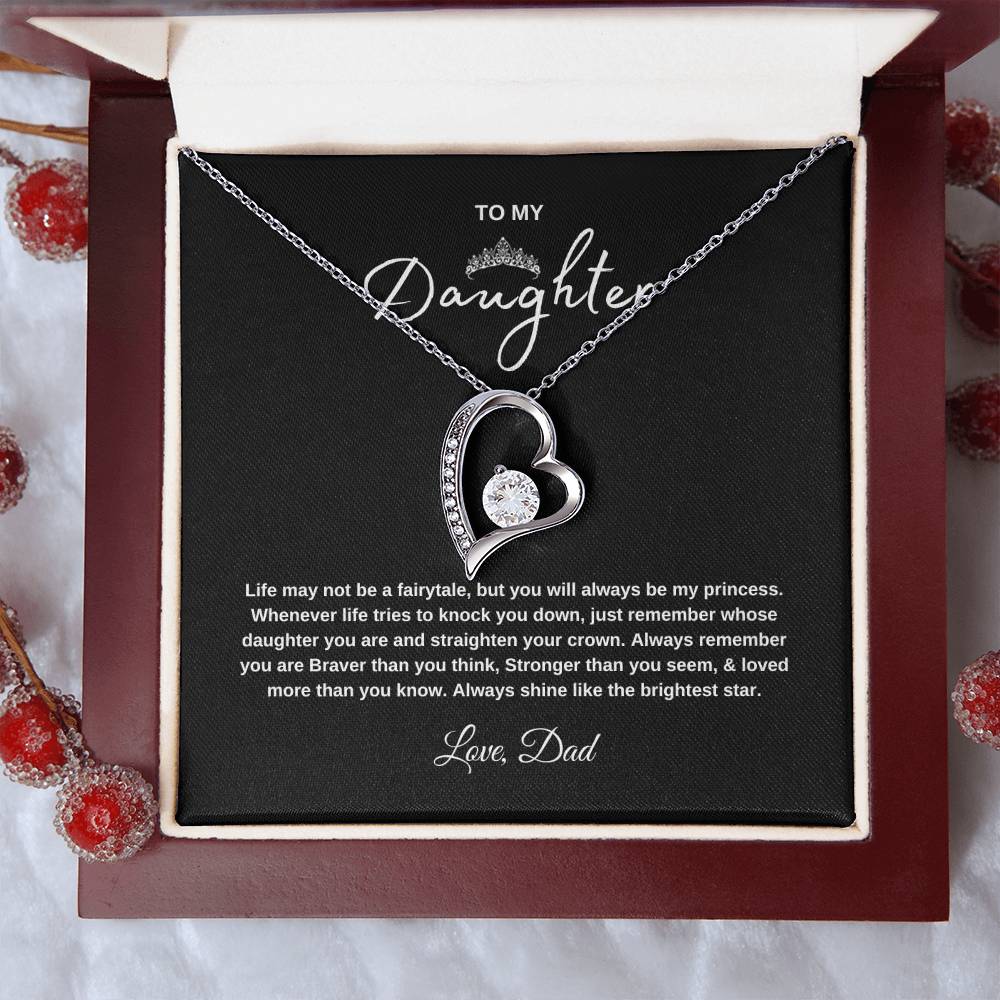 Forever Love Necklace Gift with Message Card Gift for Daughters