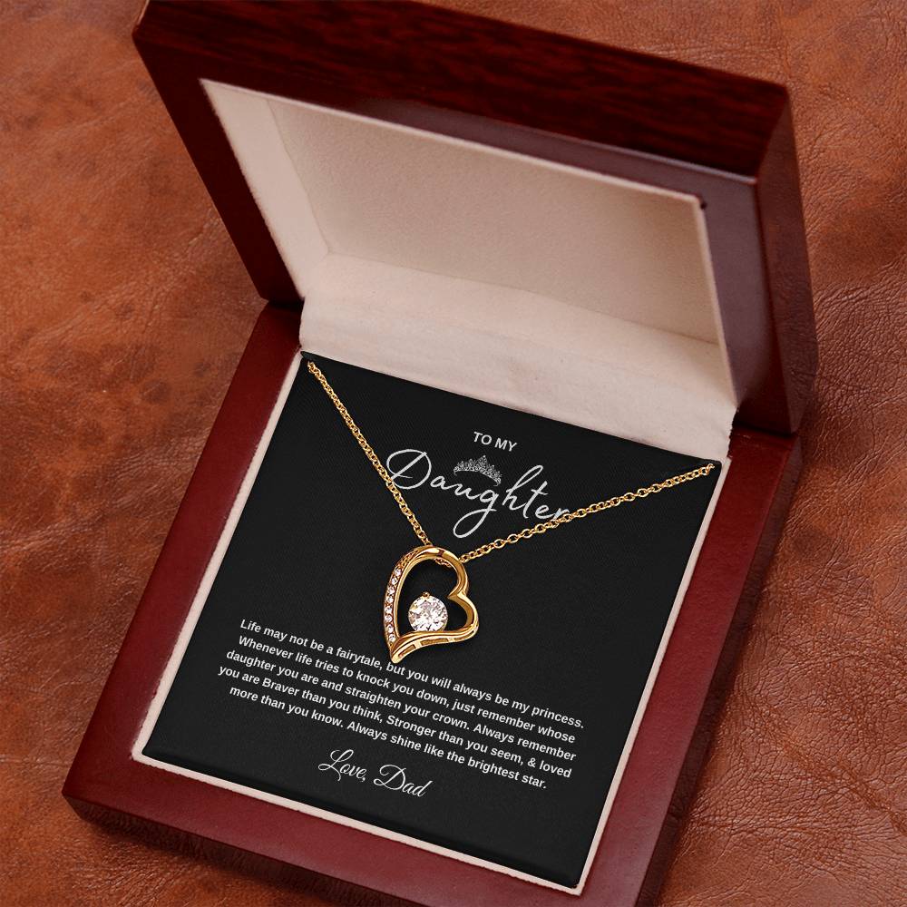 Forever Love Necklace Gift with Message Card Gift for Daughters