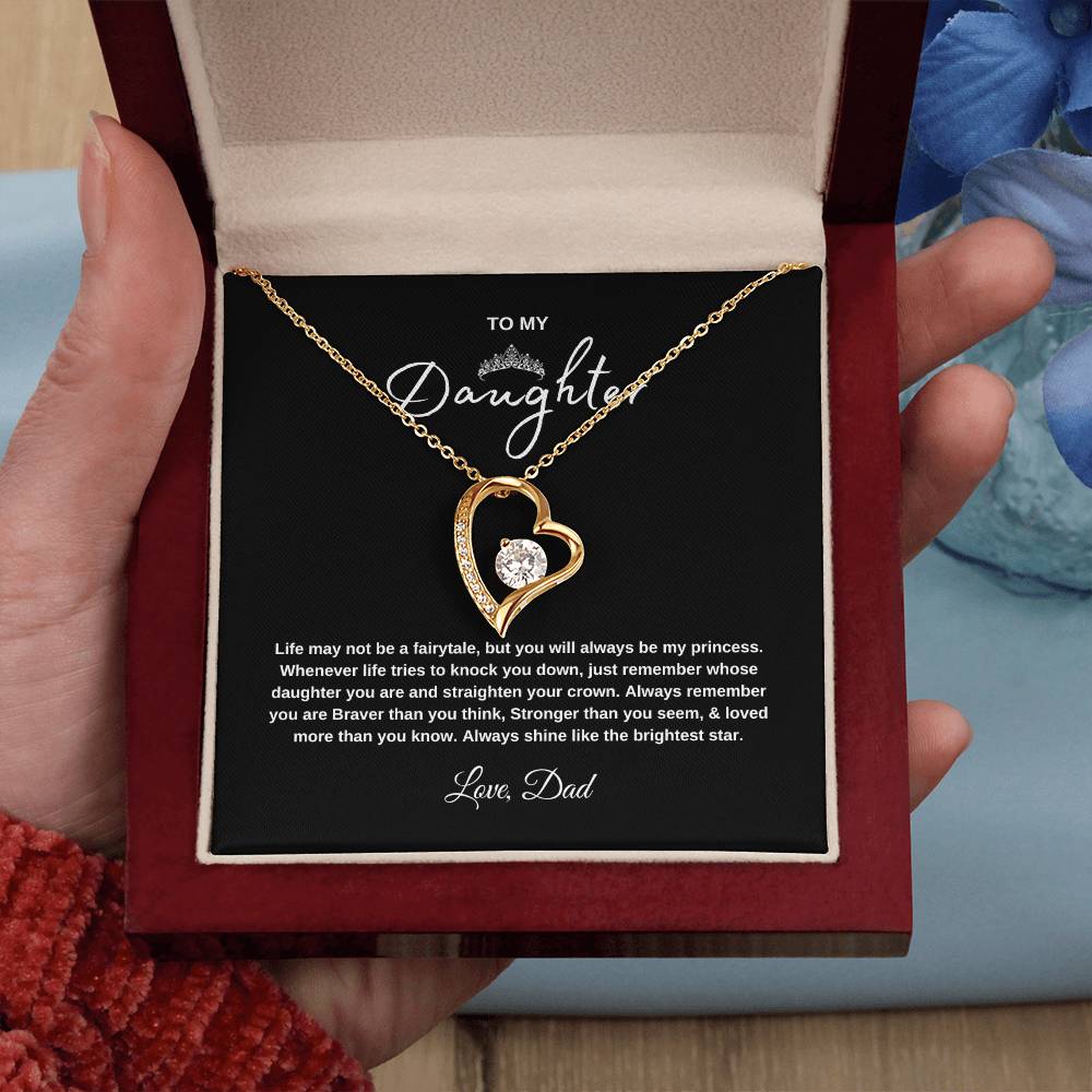 Forever Love Necklace Gift with Message Card Gift for Daughters