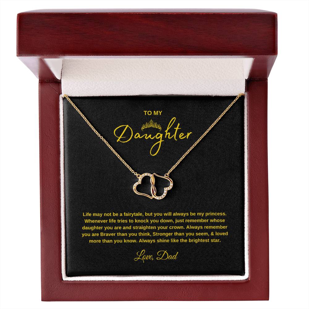 Everlasting Love Necklace Gift with Message Card Gift  for Daughters