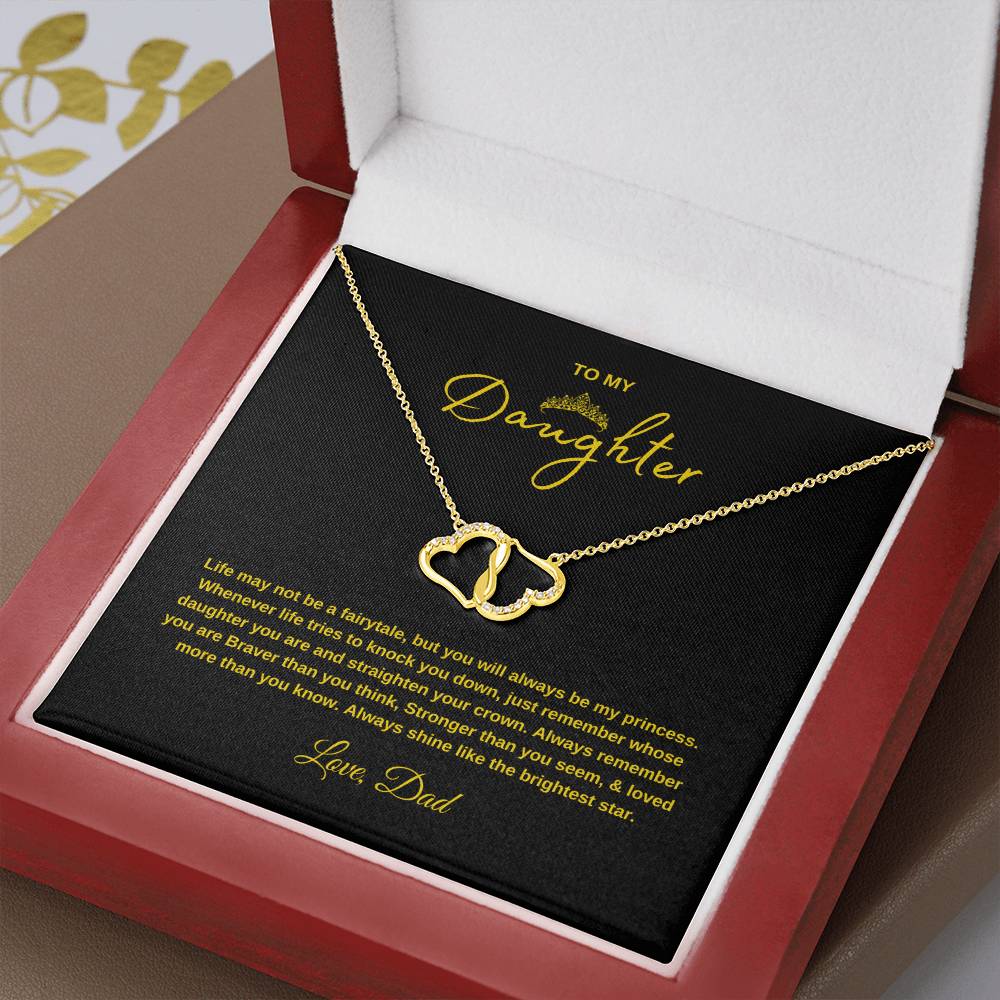 Everlasting Love Necklace Gift with Message Card Gift  for Daughters