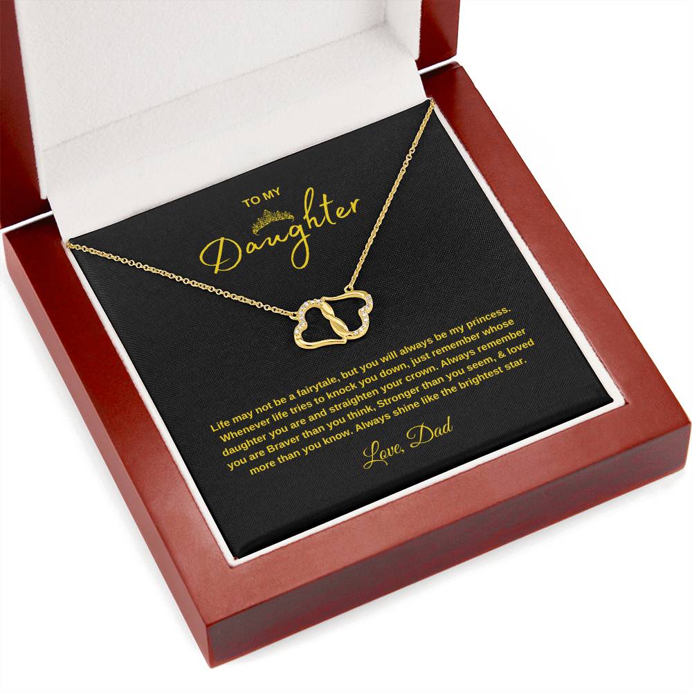 Everlasting Love Necklace Gift with Message Card Gift  for Daughters