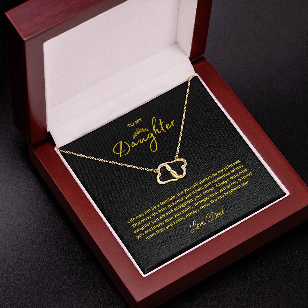 Everlasting Love Necklace Gift with Message Card Gift  for Daughters