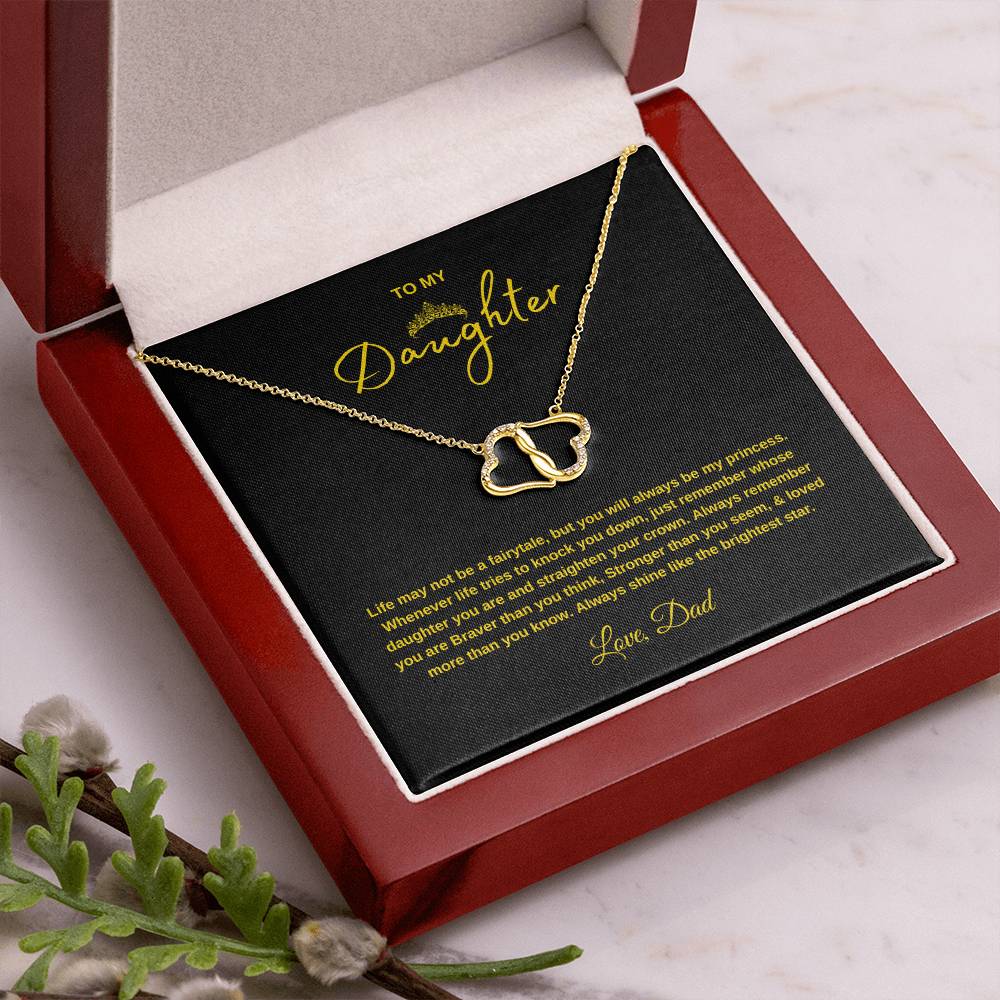 Everlasting Love Necklace Gift with Message Card Gift  for Daughters