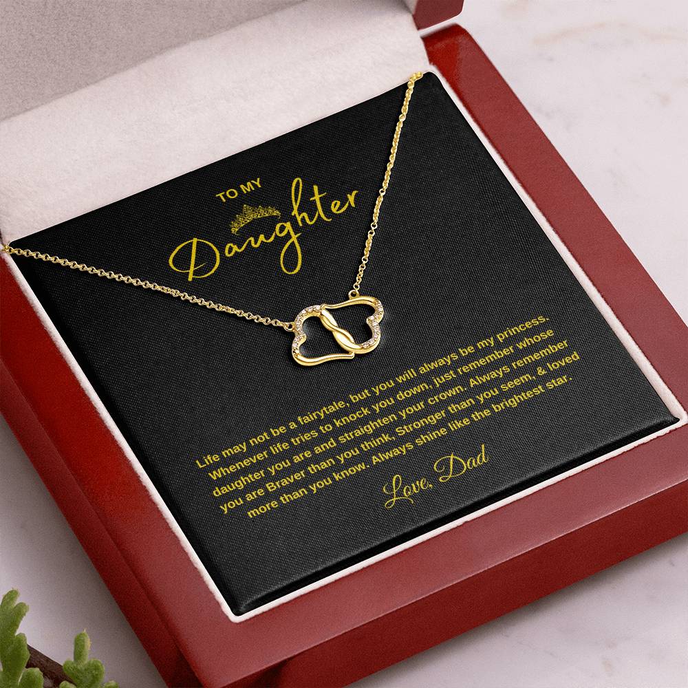 Everlasting Love Necklace Gift with Message Card Gift  for Daughters