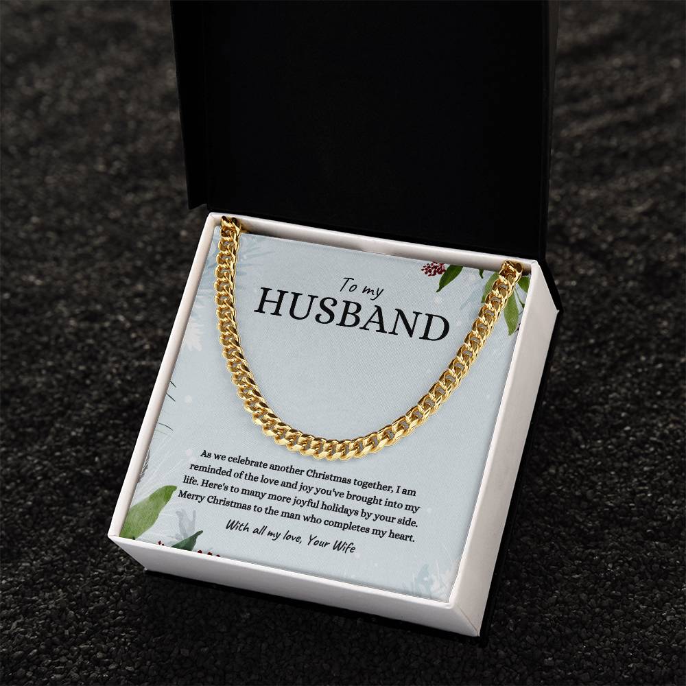 Cuban Link Chain Necklace Gift for Husband