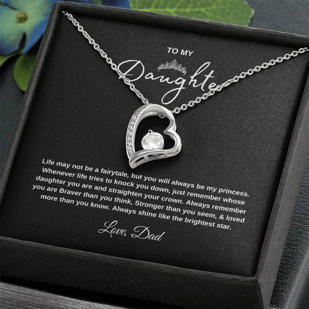 Forever Love Necklace Gift with Message Card Gift for Daughters