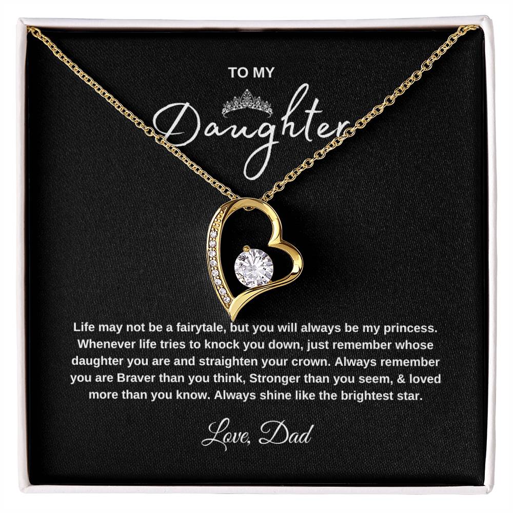 Forever Love Necklace Gift with Message Card Gift for Daughters