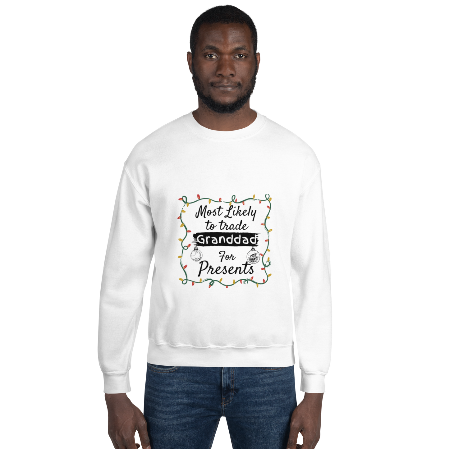 Unisex Sweatshirt Christmas Present Gift for Granddad