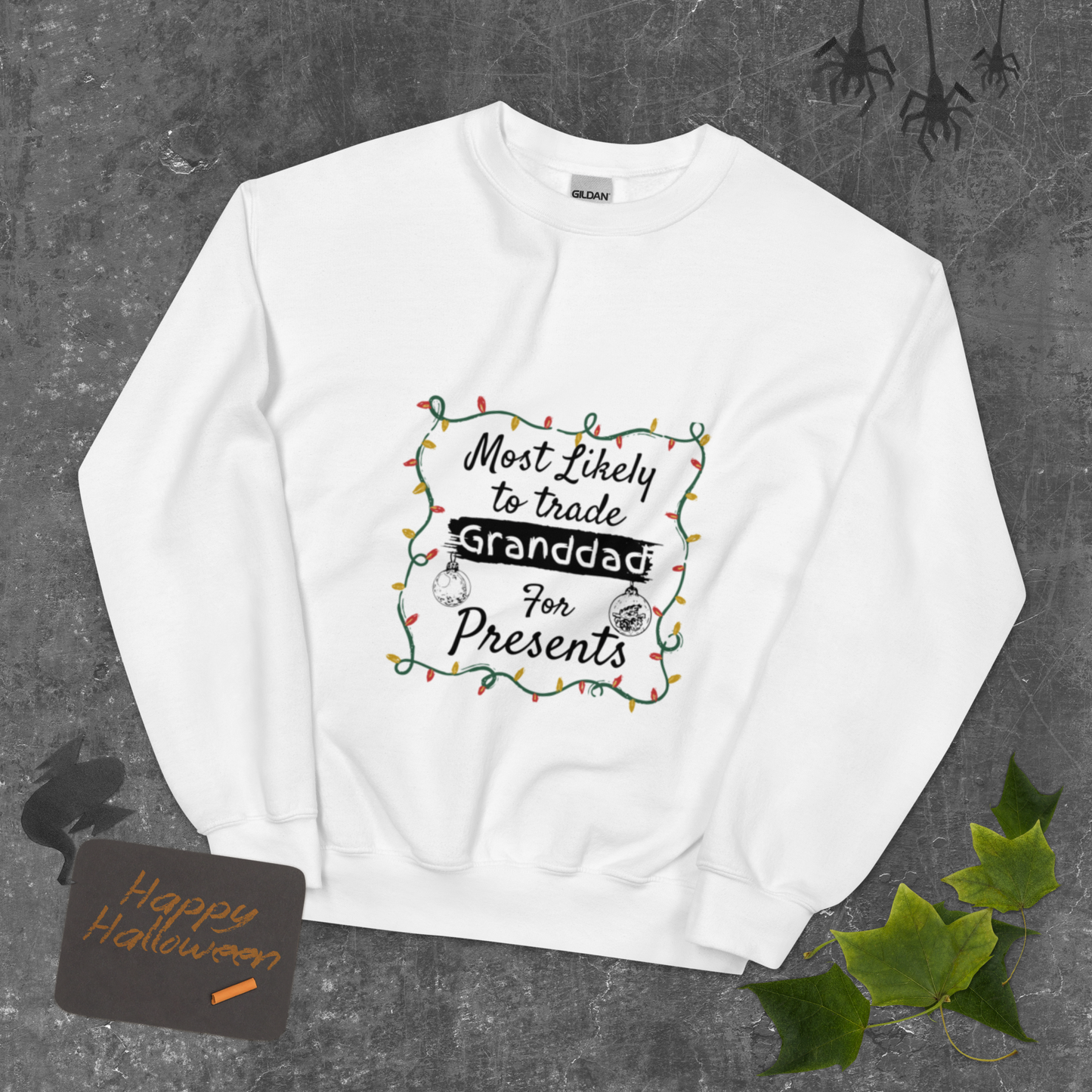 Unisex Sweatshirt Christmas Present Gift for Granddad