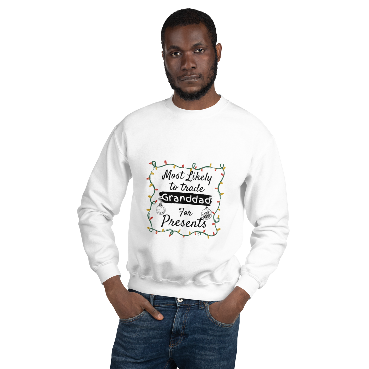 Unisex Sweatshirt Christmas Present Gift for Granddad