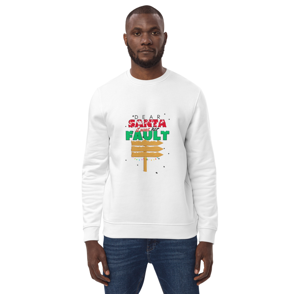 Unisex Eco Sweatshirt Santa Christmas Sweatshirt Gift for Men and Women