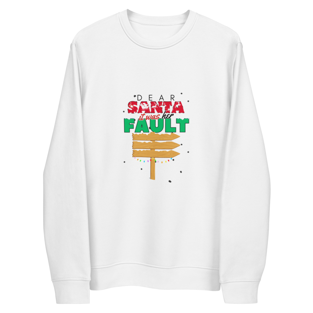 Unisex Eco Sweatshirt Santa Christmas Sweatshirt Gift for Men and Women