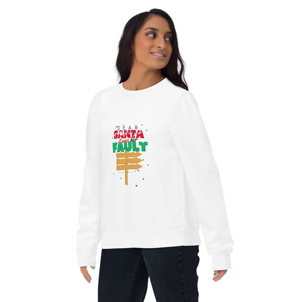 Unisex Eco Sweatshirt Santa Christmas Sweatshirt Gift for Men and Women