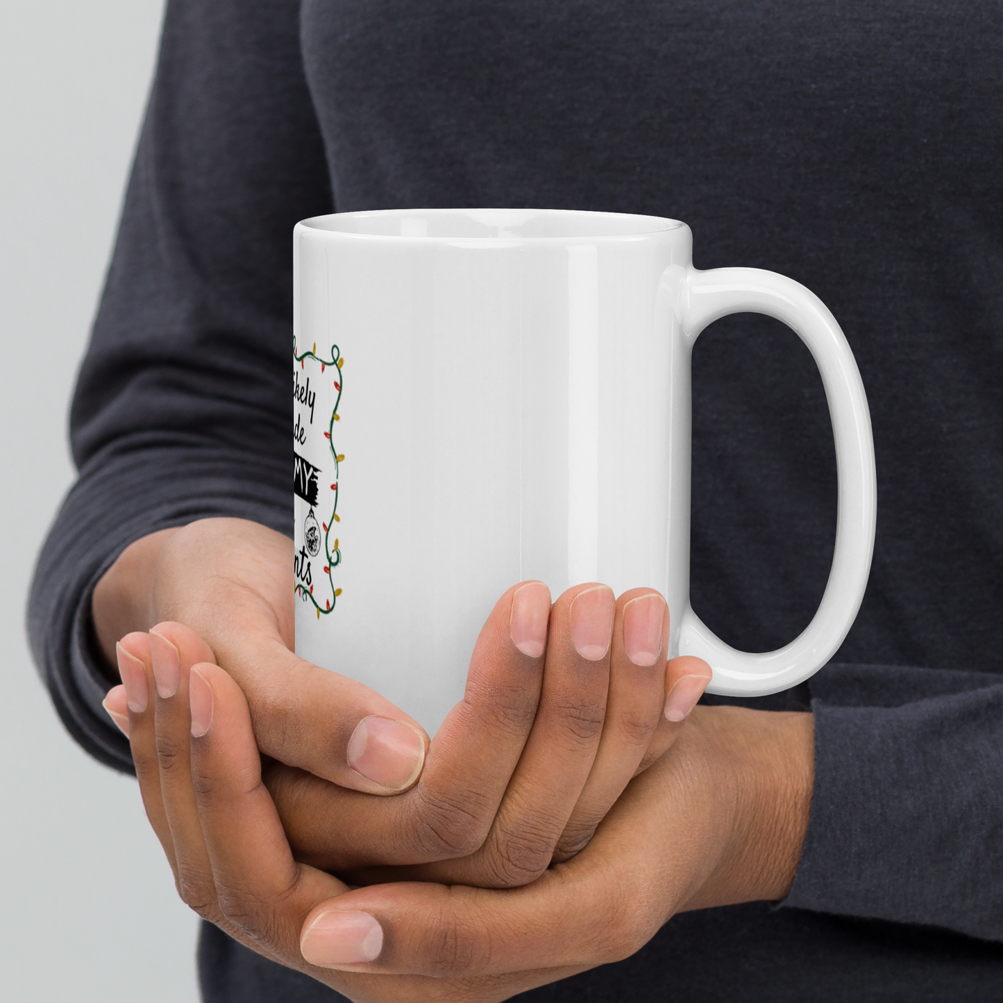 White Glossy Mug - A Perfect Christmas Gift for Mom