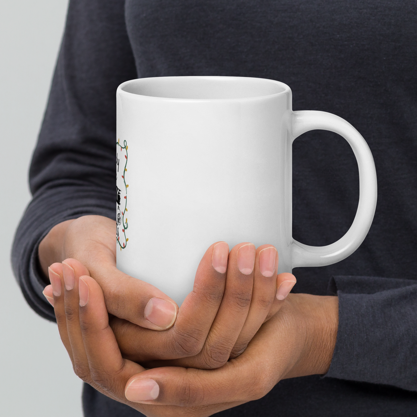 White Glossy Mug - A Perfect Christmas Gift for Mom