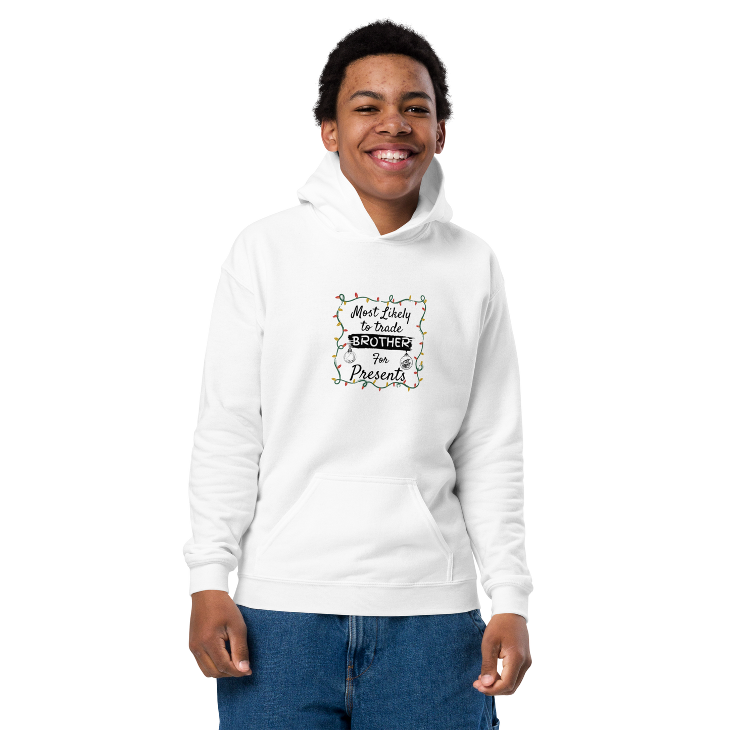 Youth Heavy Blend Hoodie Sweatshirt - The Perfect Gift for Your Brother